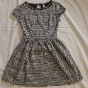 Xhilaration black and white patterned dress